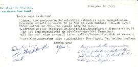 Meine sehr Geehrten!