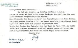 Sehr geehrte Frau Kychenthal!