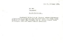 Mensaje a la agencia tributaria de Schwerin