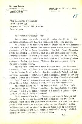 Frau Annemarie Kychenthal
