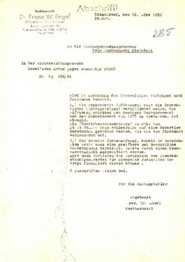 In der Rückerstattungssache Hecht'sche Erben gegen ehemalige NSDAP