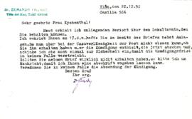 Sehr geehrte Frau Kychenthal!
