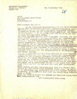 Herrn Dipl. Kaufmann Ernst Wirtz