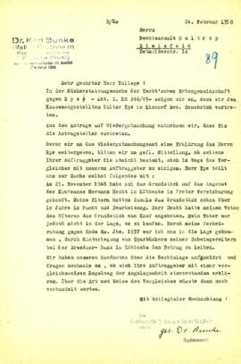 Herrn Rechtsanwalt Daltrop