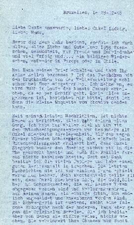 Liebe Tante Annemarie, lieber Onkel Ludwig, lieber Hans