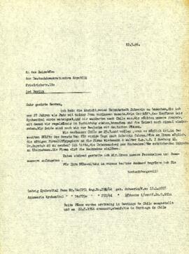 Correspondencia por viaje a Alemania