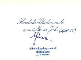 Herzliche Glückwünsche zum Neuen Jahr