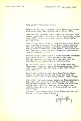 Sehr geehrte Frau Kychenthal!
