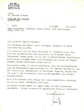 Sehr geehrter Herr Dr. Frenkel!