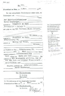 Copia certificado de defunción