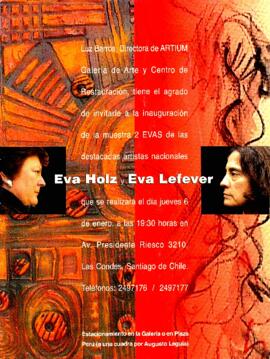Folleto exposición "Dos Evas"