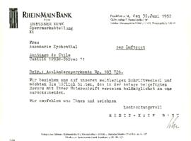 Frau Annemarie Kychenthal