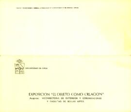 Exposición “El Objeto Como Creación”