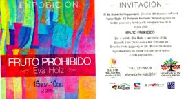 Invitación a exposición "Fruto Prohibido"
