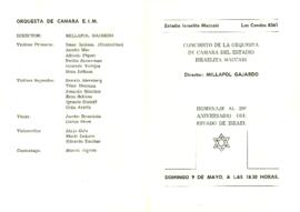 Díptico Concierto de la Orquesta de Cámara del Estadio Israelita Maccabi
