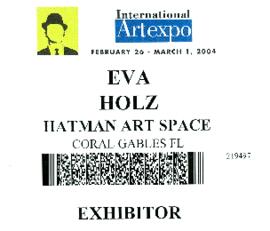 Tarjeta Hatman Artexpo