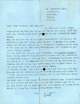Liebe Tante Annemarie und Onkel Lu