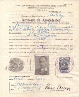Certificado de antecedentes
