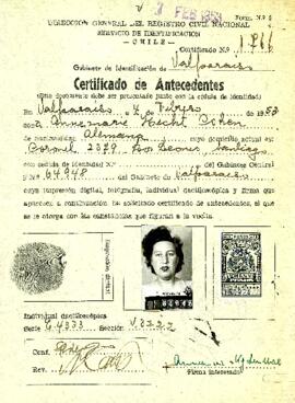 Certificado de Antecedentes