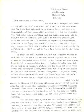 Liebe Tante und Lieber Onkel
