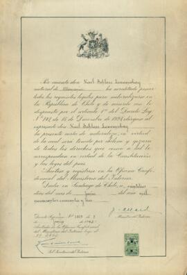 Carta de Naturalización Chilena