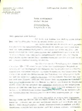 Sehr geehrter Herr Doktor!