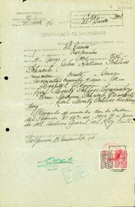 Certificado de nacimiento