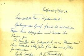 Correspondencia manuscrita