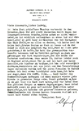 Liebe Annemarie, lieber Ludwig