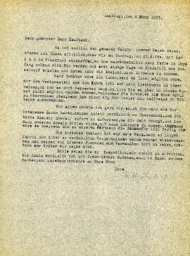 Sehr geehrter Herr Kaufmann