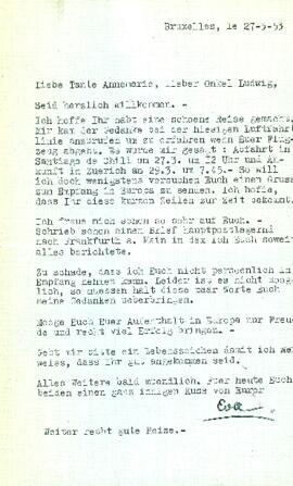 Liebe Tante Annemarie, Lieber Onkel Ludwig