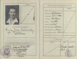 Pasaporte Dina "Sara" Jablonsky