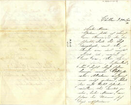 Querida Minna, Carta  de Mathilde Goldenberg Sept . 1888