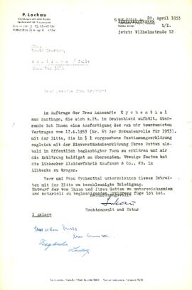 Sehr geehrte Frau Kratter!