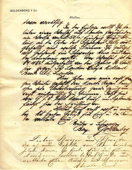 Carta de Abraham Goldenberg, sin fecha, Chillan