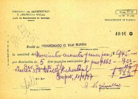 Devolución de fondos del Pensionado C. Van Buren nº4046