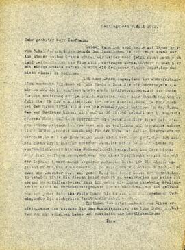 Sehr geehrter Herr Kaufmann