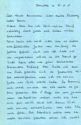Liebe Tante Annemarie, Lieber Onkel Ludwig, Lieber Hans