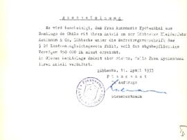 Bescheinigung