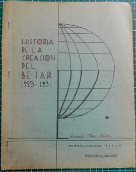 Historia de la creación del Betar 1923-1931